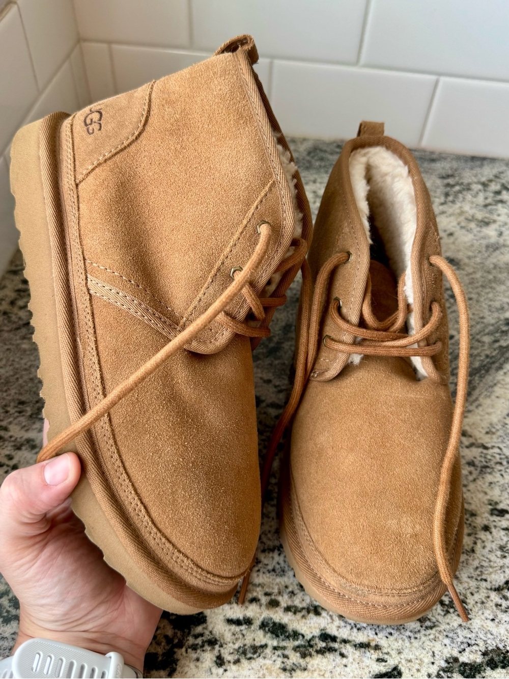 Newer release UGG Women's Neumel Boot in Chestnut. Size 6. EUC.